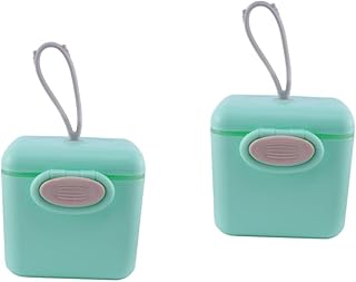 ibasenice 2 Pçs Caixa De Leite Em Pó Recipiente De Leite Em Pó De Viagem Dispensador De Fórmula Em Pó Recipiente De Leite Em Pó Empilhável Dispensador De Alimentos Recipientes De Alimentos