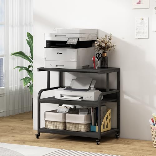 Image of Fannova 32.3 inchx18.9 inch Extra Large Printer Stand with Adjustable Storage Shelf