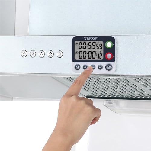 Digitaler Küchentimer XREXS mit Dual-Zähler und Alarmfunktion