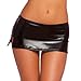 Gain Love Women's PVC Leather Wet Look Mini Skirt Clubbing Pole Dance with G-String