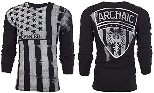 Archaic by Affliction Men's Long Sleeve Thermal Shirt Uprising Now - Main Image