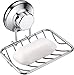 ARCCI Suction Cup Soap Dish Rack, Super Powerful Vacuum Suction Shower Holder, for Bathroom & Kitchen, Strong Rustproof Stainless Steel Bathroom Accesories