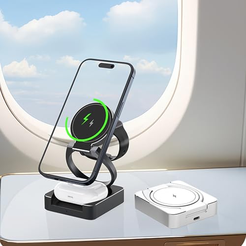 Station de charge pliable Qi2 silencieuse pour supprimer les câbles