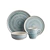 Corona Dinnerware Set 16-pieces Earthenware | Congo | Hand-Painted | Set de Vajilla 4 puestos | 16 piezas | Ceramica | Artisan Decor