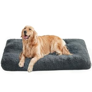 Feandrea Hundebett, Hundekissen, Langer Plüsch, 122 x 74 cm, waschbar