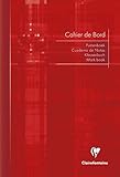 Papel de 110 gm2 Clairefontaine 3139C - Cuaderno del profesor A4, 21 x 29,7 cm, 36 hojas, surtido: colores aleatorios (rojo, verde, azul, negro)
