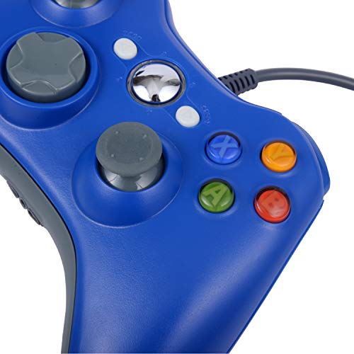 Usb Wired Game Pad Controller For Xbox 360, Xbox 360 Slim, Windows Pc - Replacement Usb Wired Gamepad (Blue) #TOP3