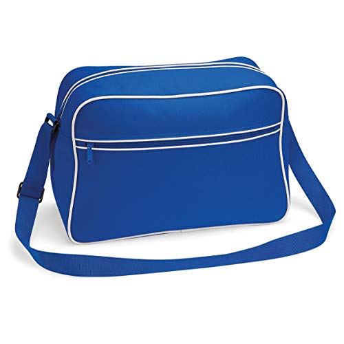 Sac à bandoulière BagBase rétro bleu résistant pour éviter l'encombrement