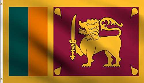 DMSE Flagge Sri Lanka, 90 x 150 cm, 100 % Polyester, 100 D Cover
