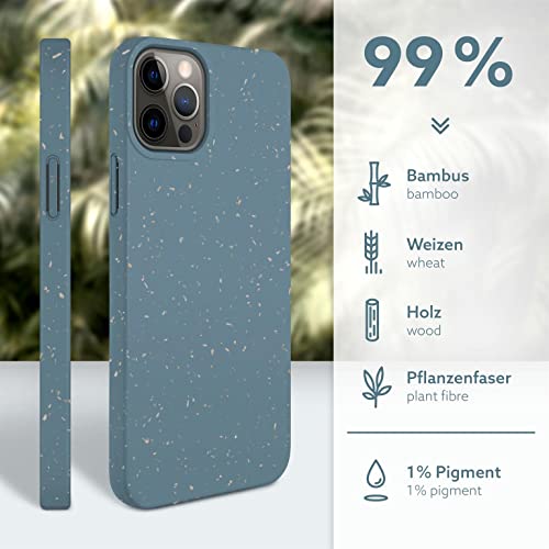 Étui durable iPhone 12 Pro Max ONEFLOW végétal haut de gamme aspect mat Petrol