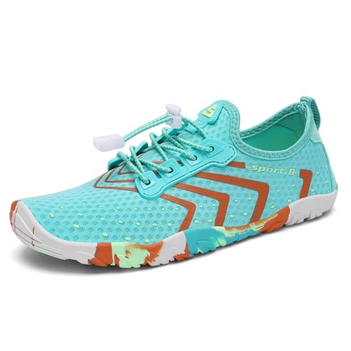 Image of SAGUARO Water Shoes for Women - Barefoot Quick-Dry Aqua Sock, Lightweight, Breathable for Swimming, Beach and Outdoor Activities Size 5.5-10.5