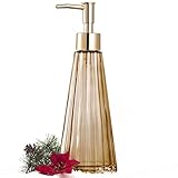  EMPO Dispensador de jabón de Vidrio Elegante Vintage, jabón líquido, desinfectante, Botella de champú con pompa, dispensador de jabón de Manos rústico para decoración de Granja, Accesorios de baño