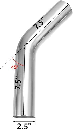 Miniatura 22 de A-KARCK Tubo de escape de 90 grados 2.5 "OD, curva de mandril de tubo de escape de acero inoxidable 304, personaliza tu propio sistema de escape