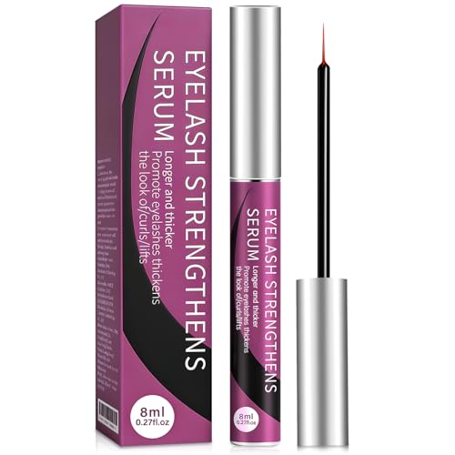8ml Sérum Para Pestañas,Sérum para mirada,Cuidado para ojos,Fórmula ligera que aporta un aspecto de pestañas más largas y densas,Hombres y Mujeres Adecuados(Púrpura)