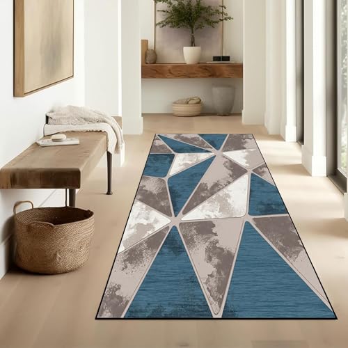 Alfombra lavable de microfibra 90 x 180 cm para pasillos y cocinas modernas 5