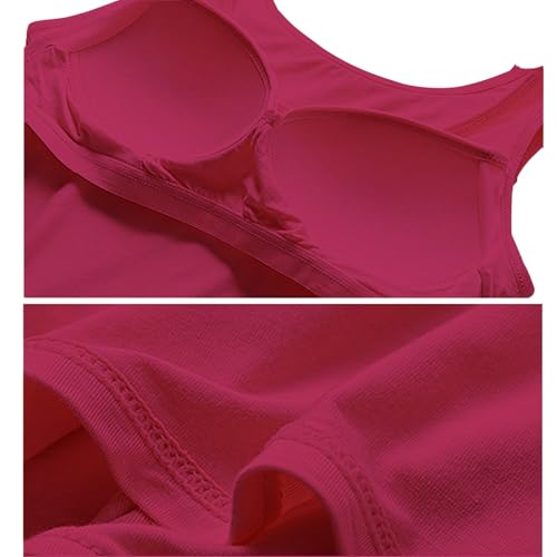 Image of Camisoles for Women with Built in Bra,Basic Yoga Top Layering Tank Top Padded Bra Undershirt(S-3XL)