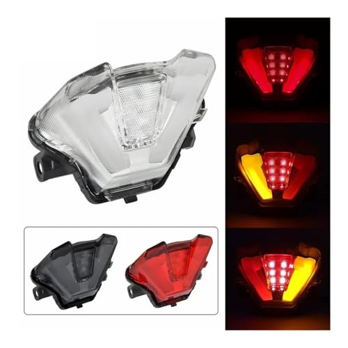 Feu arriere LED finition fume e-mark pour MT-07 18-23