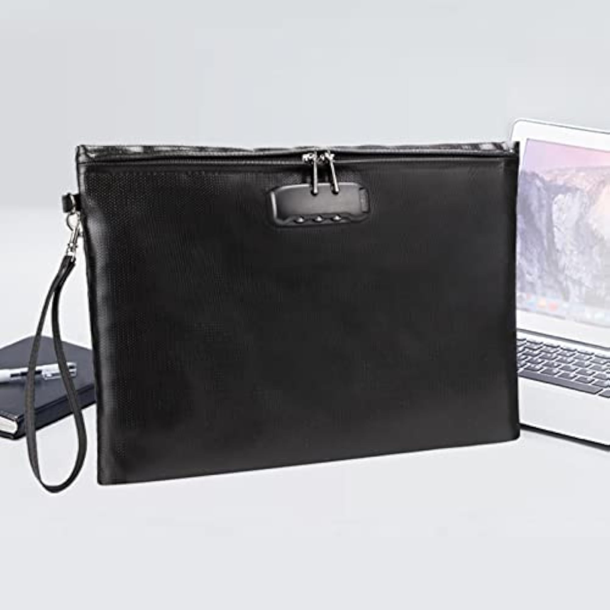 Fireproof Document Bag with Lock for A4 Files