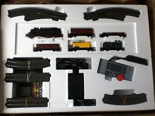 MARKLIN HO Digital Deluxe Starter Train Set 29531 with STEAM 2-8-2 BR-86 Locomotive+5 Cargo Cars+Large Oval C Tracks W/SWITCHES+TRANSF.110V.18V.A.+Mobile Station Control+Catalog.+PAPERWORKS