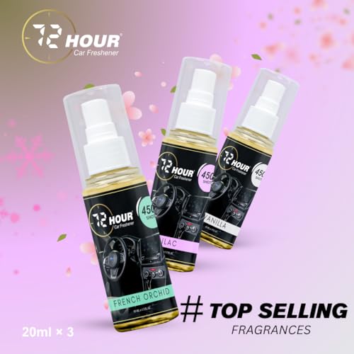 Image of 72hour Vanilla Car Perfume 50ml - Long Lasting Premium Fragrance - Multipurpose Air Freshener for Car, Home & Office - Miski Fragrance