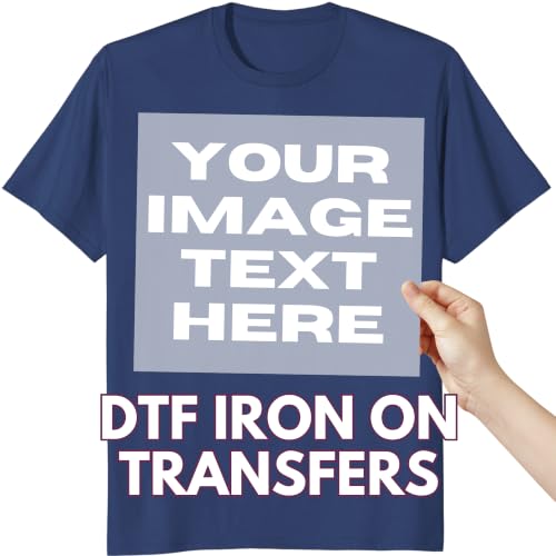 PuffinCraft DTF Iron On Transfer 14 Sizes Ready to Press Personalized Heat Transfer for Clothing Direct to Film