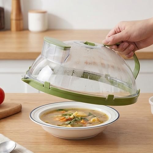 Tapa con vaporizador para microondas: evita comida seca y salpicaduras 6