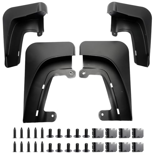 Image of Runmade Upgrade Tesla Model Accessories - Mud Flaps [No Drilling Required] All-Weather Mud Guard Body Kits for Tesla 2022-2025 Model X (2022-2025 Model X)