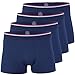 Produktbild CC Clark Crown Herren Modal Boxershorts (4er Pack), Retroshorts in weicher Modal Cotton Qualität in Grösse L, Marineblau