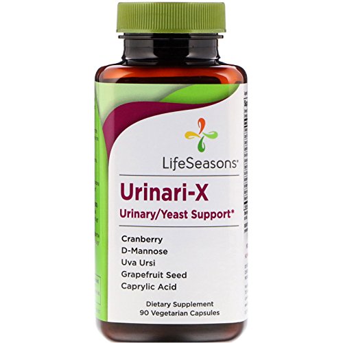 LifeSeasons - Urinari-X - Urinary Tract Support - Fast Acting Relief Supplement - Contains Antioxidants - Cranberry, Caprylic Acid, Uva Ursi, Grapefruit & D-Mannose - 90 Capsules