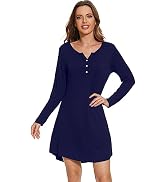 WiWi Women's Bamboo Nightgown - 3/4 Sleeve Sleep Shirt, Lightweight Pajamas, Plus Size S-4X - View #5
