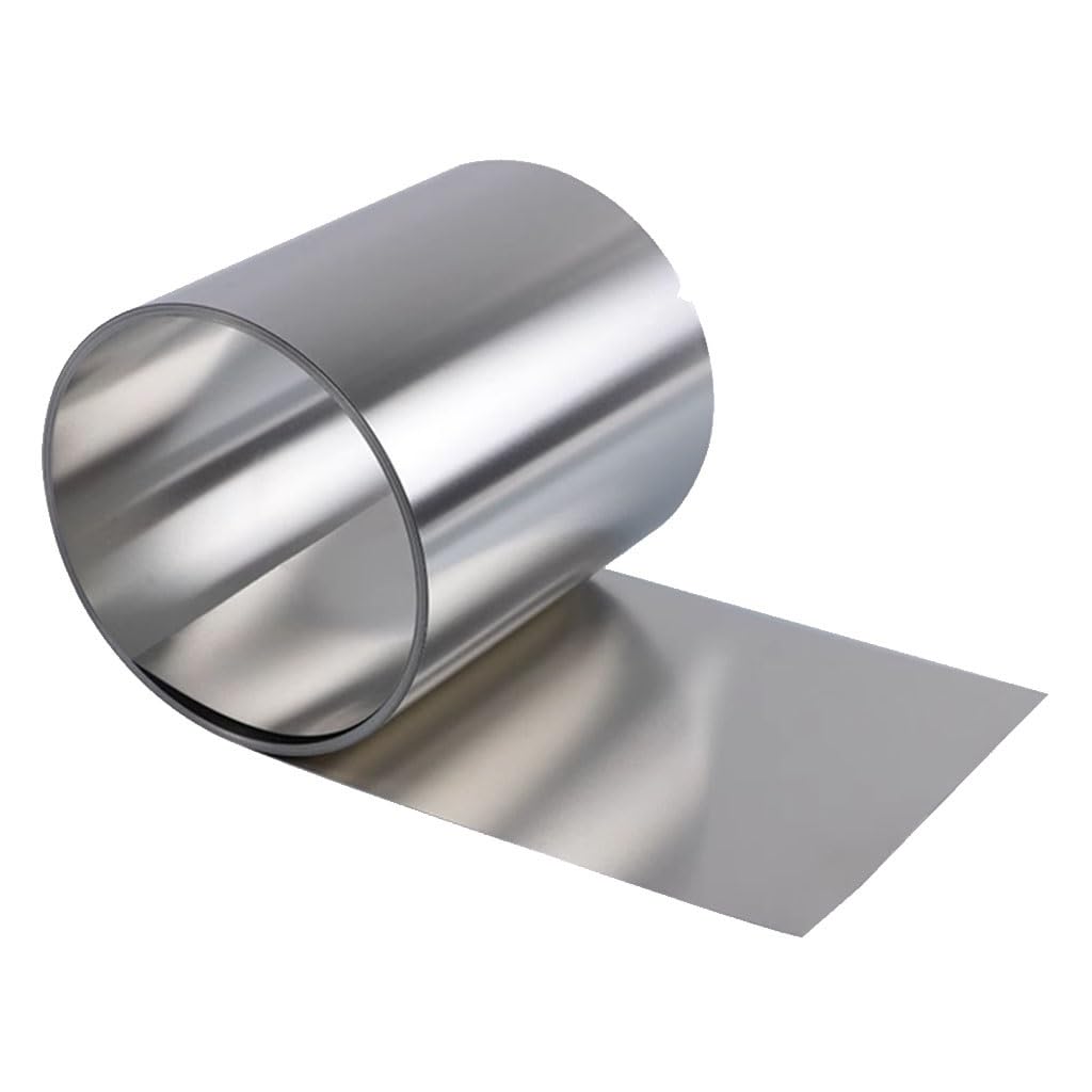 Striscia di lamina in acciaio inossidabile 304 da 0,15 mm, 0,3 mm e 0,4 mm di spessore, rotolo di lamina di acciaio, striscia stretta, larghezza 70 mm, 80 mm × 1 metro, 1 pezzo(0.4x70mmx1m)