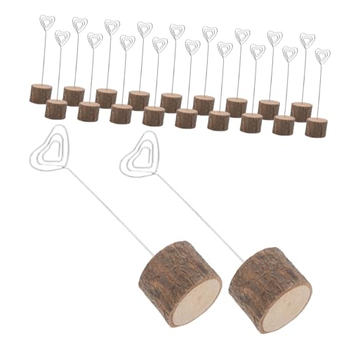 jojofuny 20個 木製席札ホルダー 席札スタンド ポストカードホルダー