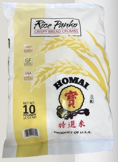 Rice Panko, Crispy Bread Crumbs, 10 lbs – Light & Crunchy Coating for Frying, Baking & Air Frying