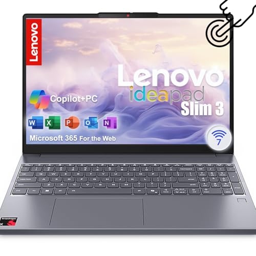 Image of Lenovo IdeaPad Slim 3X 15.3 Inch Touchscreen Laptop, Snapdragon X Processor(> i7-1355Uz), 16GB Memory, 2TB SSD, Copilot Plus PC, Windows 11 Home, 22-Hr Battery Life, Luna Grey