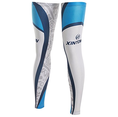 Xinzechen Compression Bicycle Leg Warmers Blueprint Size L