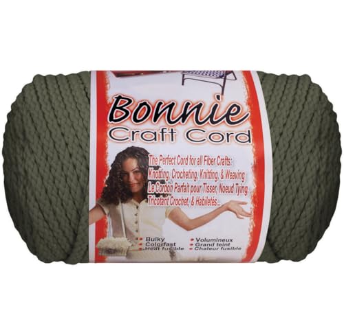 Pepperell Bonnie Macramé Craft Cord 6mm x 100yd, Smoke Gray, 11.92 x 20.4 x 11.92 cm