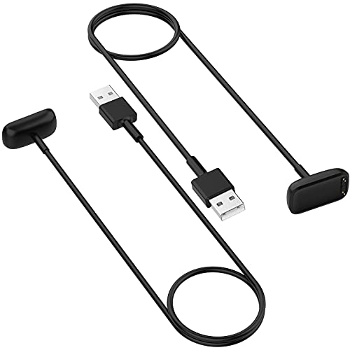[2-Pack] TopPerfekt Charger Compatible with Fitbit Charge 5/Luxe, Replacement Charger Dock USB Charger Cable Portable Charging Dock Charger Cable for Luxe Activity Tracker (2-Pack 1.6 ft)