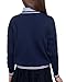 BOBOYOYO Girls Cardigan Kids School Uniform Sweater 100% Cotton Knit Girls Sweaters Button Crewneck Toddler Cardigans Navy