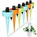 Lonfenner Automatic Watering Device with Slow Release Control Valve Switch,Plant Waterer,Self Spikes Irrigation System,Plant Watering Spikes for Indoor or Garden,6PCS/Set
