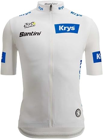 Santini Tour De France Fan Line White Jersey - Mens Bianco, L
