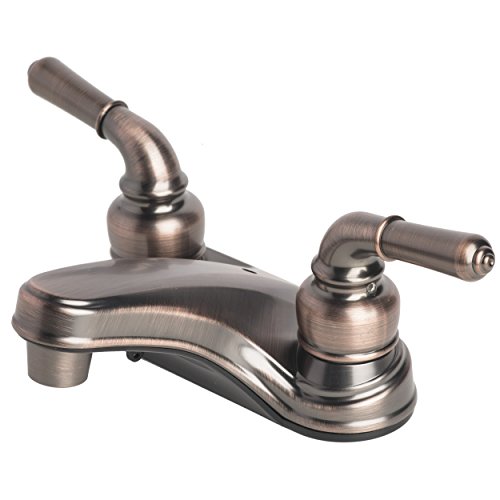 Builders Shoppe RV Mobile Home Non-Metallic 2000BZ Centerset Lavatory Faucet, Brushed Bronze Finish