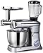 6,5 Litrowy Szef Kuchni Maszyna Szef Kuchni Automatyczny Ugniatanie Maszyny Wielofunkcyjne Mikser Ciasta Gospodarstwa Domowego/Handlowego Blender(Color:Silver)