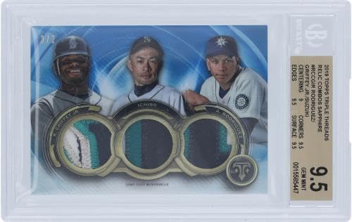 イチロー TRIPLE THREADS RELICS LEGEND Amazon.com: Ken Griffey Jr., Ichiro and Alex Rodriguez
