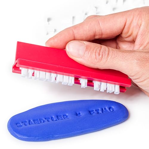 STAEDTLER 8700 09 FIMO Stempelset - 88 Zeichen inkl. Buchstaben, Zahlen & Sonderzeichen (1 Stück), 56g, weiß