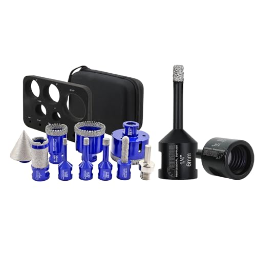 Kit de brocas diamantadas SHDIATOOL 10 piezas para porcelanato miniatura 1