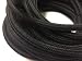 Black Round 18/2 Cotton Covered Wire - Antique Electrical Cloth Cord - 25' Vintage Style Cord - by Industrial Rewind