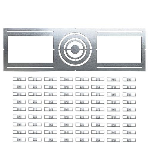72 Pack New Construction Mounting Plate 3 4 6 - Galvanized Steel Slim Rough-in Bracket with Round Hole for LED Recessed Downlight
