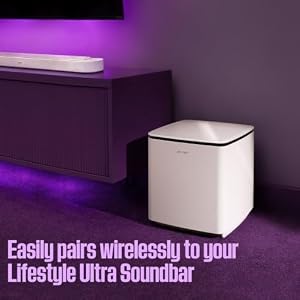 Bose New Lifestyle Ultra Subwoofer, Wireless Home Subwoofer, Perfect for Home Theater Systems, Easy Setup, Deep Bass, Black — photo 4 of 6