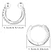Hoop Earrings Set for Women - Sterling Silver Cubic Zirconia Huggie Hoop Earrings Set Hypoallergenic Minimalist Cartilage Hoop Earrings for Her,Fashion Hoop Earrings Mother's Day Gifts,2Pairs