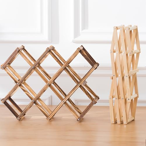 Soporte de madera para vino, capacidad 3 botellas miniatura 5